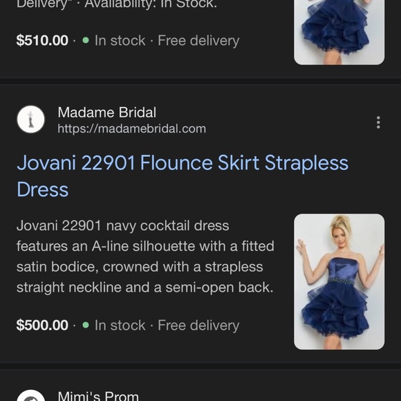 Jovani size 4 NWT - Picture 3 of 4